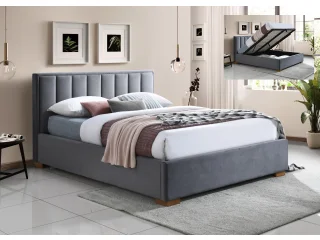 Кровать 180x200 HAZEL серый - с подъемным механизмом pilt