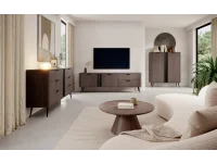 TV стол VERIS E - дуб дунин с черным pilt 7