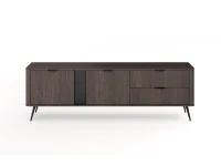 TV стол VERIS E - дуб дунин с черным pilt 4