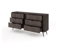 Комод VERIS C - дуб дунин с черным pilt 4