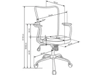 Рабочее кресло ANDY черно-серый pilt 3