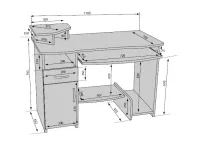 Стол компьютерный BETA pilt 3