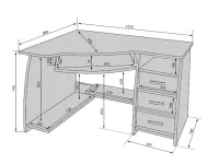 Стол компьютерный JOCKER P pilt 3