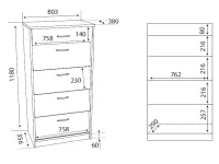 Тумба для обуви SZAFKA 08 pilt 3