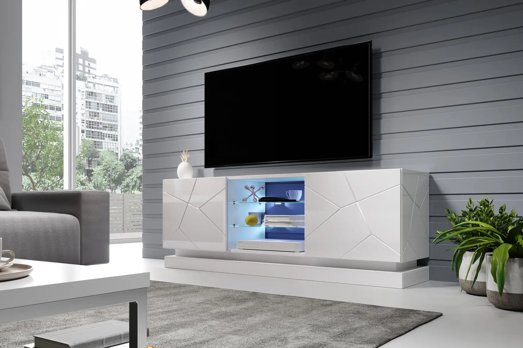 TV-alus QIU 160 valge