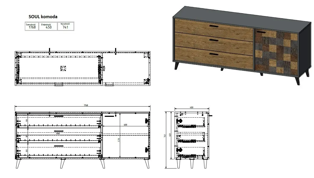 Kummut SOUL 1D3S pilt 4